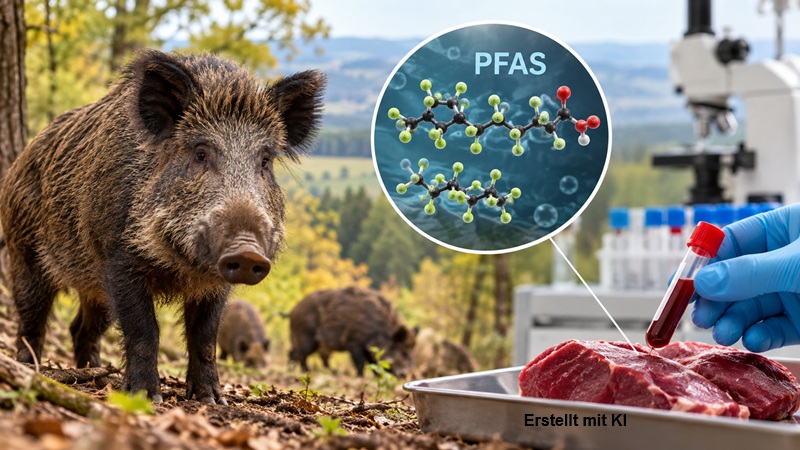 Wildschweinfleisch häufig mit PFAS belastet 