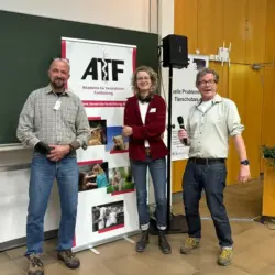 Glückliches Technikteam zum Schluss: Kai Göbel (ITTN), Sophia Neukirchner und Dr. Jens Kluth (beide Vetion.de)